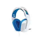 AUDÍFONOS DE DIADEMA GAMING DE COLOR BLANCO LOGITECH DE CABLE CON MICRÓFONO PLUG-AND-PLAY G335